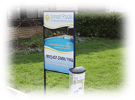 poolyard2 Protective Sheeting used to cover lawn during pool installation